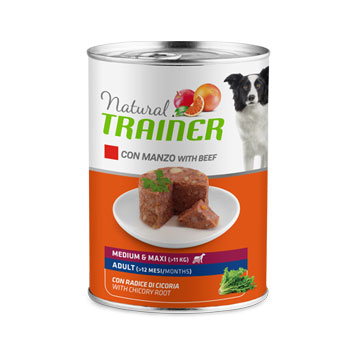 TRAINER NATURAL MEDIUM/MAXI Adult Manzo e Riso 400 GR