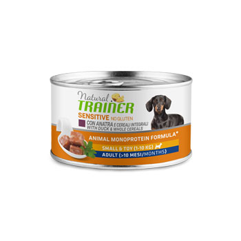 NATURAL TRAINER SENSITIVE NO GLUTEN ADULT MEDIUM/MAXI ANATRA 150 GR