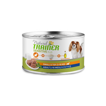 NATURAL TRAINER SENSITIVE PLUS ADULT MINI CONIGLIO & RISO 150 GR