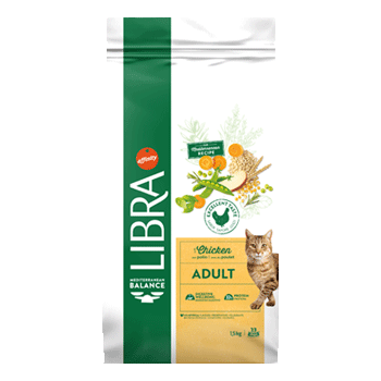 Libra Cat ADULT con POLLO E RISO 1,5KG