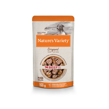 NATURE'S VARIETY ORIGINAL BUSTA ADULT MINI MANZO 150 gr