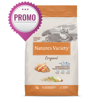 NATURE'S VARIETY CAT ORIGINAL STERILIZZATO SALMONE 7KG