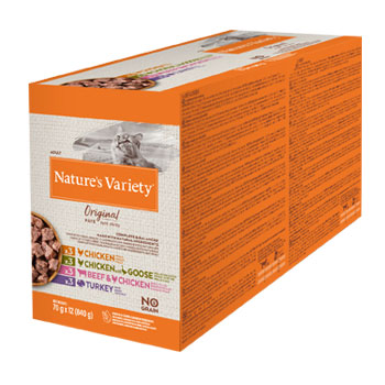 NATURE'S VARIETY CAT ORIGINAL BUSTA Multipack 12x70gr