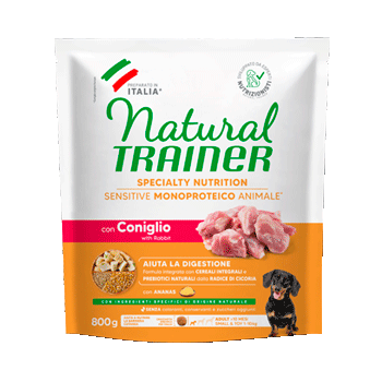 NAT. SENSITIVE NO GLUTEN AD. MINI RABBIT 800GR