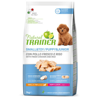 NATURAL TRAINER TOY  PUPPY & JUNIOR POLLO 7 KG