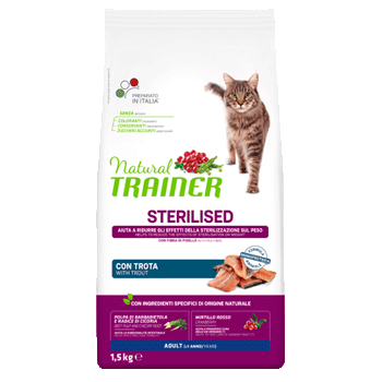 NATURAL TRAINER CAT STERILIIZZATO TROTA 1,5KG