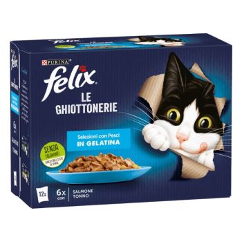 FELIX MULTIPACK Selezione con Pesci in gelatina (12*85GR)