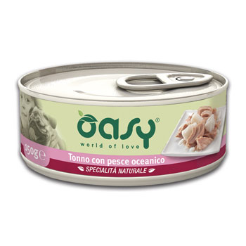 OASY DOG SPECIALITA' NATURALI IN LATTINA TONNO CON PESCE OCEANICO 150 GR
