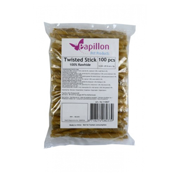 PAPILLON STICK ARROTOLATI NATURALI 12,5 cm - 100 pezzi