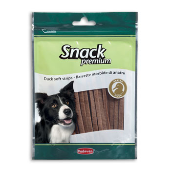 PADOVAN SNACK CANE SOFT STRIPS ANATRA 100 GR