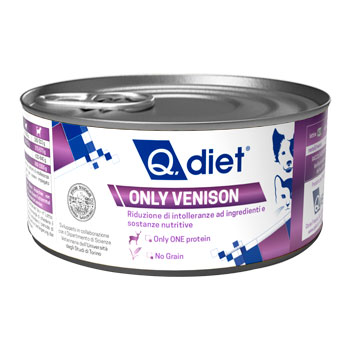 Q.DIET ONLY CERVO (VENISON) LATTINA 150GR
