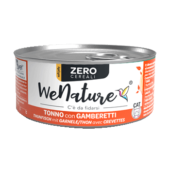 WENATURE CAT ZERO TONNO CON GAMBERETTI 85GR