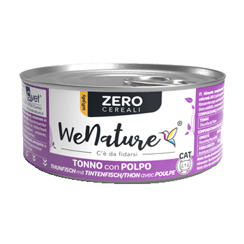 WENATURE CAT ZERO TONNO E POLPO 85GR