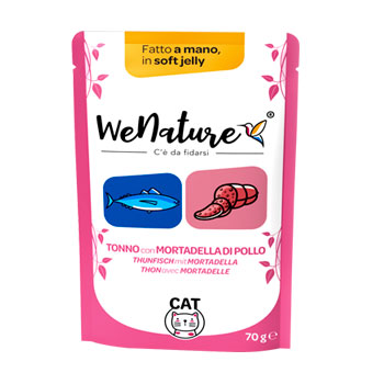 WENATURE TONNO CON MORTADELLA IN SOFT JELLY BUSTA 70GR