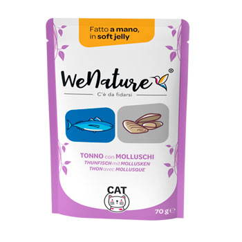 WENATURE TONNO CON MOLLUSCHI IN SOFT JELLY BUSTA 70 GR