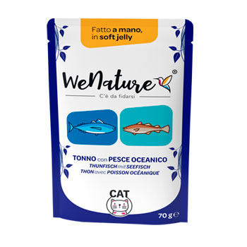 WENATURE TONNO CON PESCE OCEANICO IN SOFT JELLY BUSTA 70GR