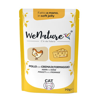 WENATURE POLLO CON FORMAGGIO IN SOFT JELLY BUSTA 70GR