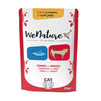 WENATURE TONNO CON MANZO IN SOFT JELLY BUSTA 70gGR