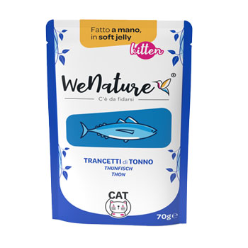 WENATURE KITTEN TRANCETTI DI TONNO IN SOFT JELLY BUSTA 70GR