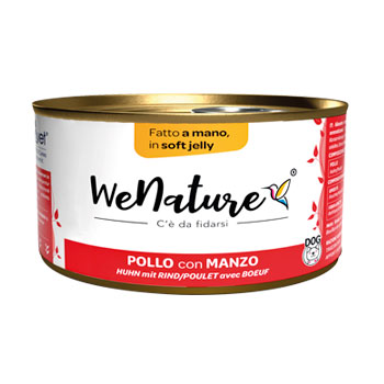 WENATURE DOG POLLO CON MANZO IN JELLY 150 GR