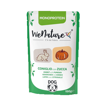 WeNature Dog MONOPROTEIN Coniglio con Zucca BUSTA 150GR