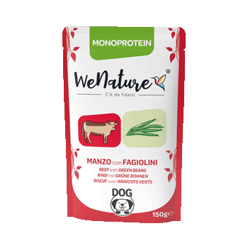 WeNature Dog MONOPROTEIN Manzo con Fagiolini BUSTA 150GR