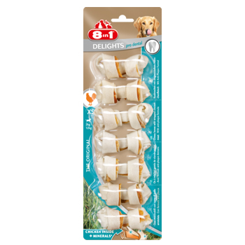 SNACK CANE DENTAL DELIGHTS BONES XS