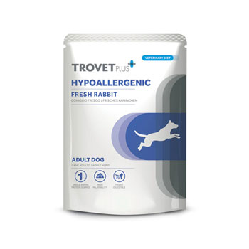 TROVET PLUS Wet Dog BUSTA Hypoallergenic CONIGLIO 300 GR