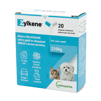VETOQUINOL ZYLKENE 20 CAPSULE 75 MG FINO A 10KG