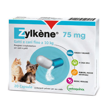 VETOQUINOL ZYLKENE 75 MG - 20 CAPSULE