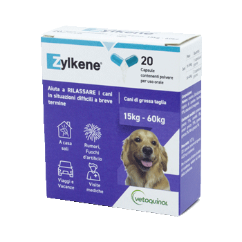VETOQUINOL ZYLKENE 20 CAPSULE 450 MG 15-60 KG