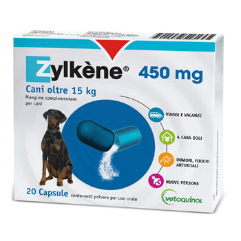 VETOQUINOL ZYLKENE 20 CAPSULE 450 MG 15-60 KG