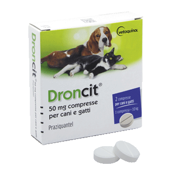 DRONCIT Cane/Gatto 2 COMPRESSE 50MG