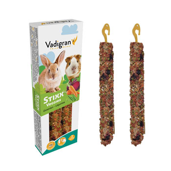 Snack Stixx CONIGLI E PORCELLINI D'INDIA Veggies (2 pezzi) 115gr