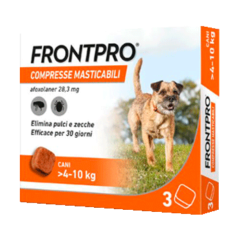 FRONTPRO CANI >4 - 10KG 3 COMPRESSE 28,3 Mg