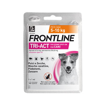 FRONTLINE TRI-ACT TG. S 5-10 KG 1 PIPETTA Scadenza 08.2023