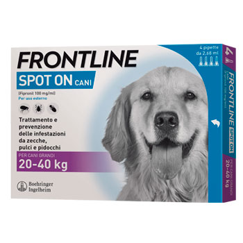 FRONTLINE SPOT ON CANI TG. L 20-40 KG 4 PIPETTE