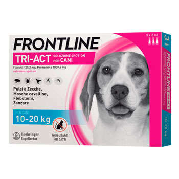 FRONTLINE TRI-ACT CANI MEDI 10 - 20 KG 3 PIPETTE