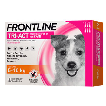 FRONTLINE TRI-ACT TG. S 5-10 KG 6 PIPETTE