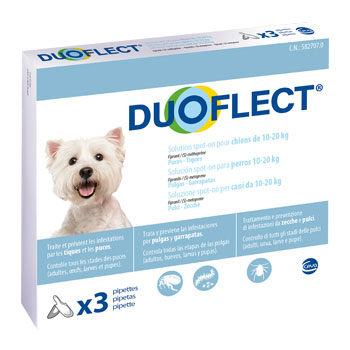 DUOFLECT Spot-on Cani 10-20 KG 3 PIPETTE