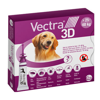 ANTIPARASSITARIO VECTRA 3D CANI 25-40 KG 3 PIPETTE