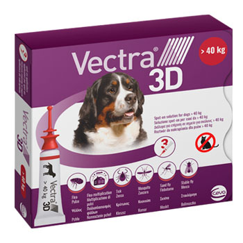 ANTIPARASSITARIO VECTRA 3D CANI OLTRE 40 KG 3 PIPETTE