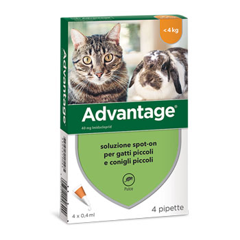 ADVANTAGE 40 CAT fino 4KG 4pip x 0,4ml