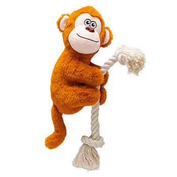 PELUCHE CLIMBING MONKEY CON CORDA 18CM
