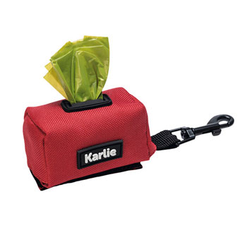 PORTASACCHETTI IGIENICI IN NYLON ROSSO 7,5CM